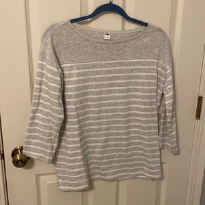Cute grey striped Old Navy top